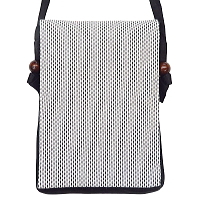 義若オリジナルのポシェット縦型　刺し子（白）